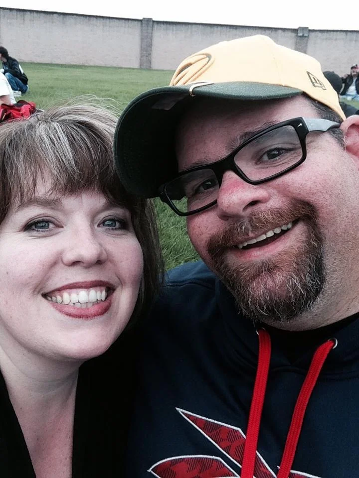 My amazing wife and I waiting for the concert to start on the final day of the Fat Boy Summer Road trip