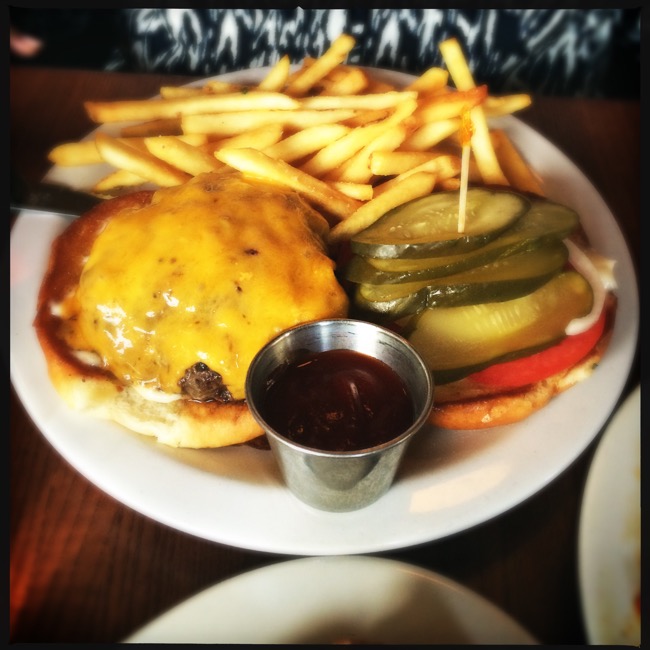 Carrie's 10oz Backyard Burger did not disappoint, and was one of the 5 best burgers I've had in PDX