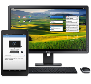 Using the DellCast, you can turn your Venue8 into a desktop computer!