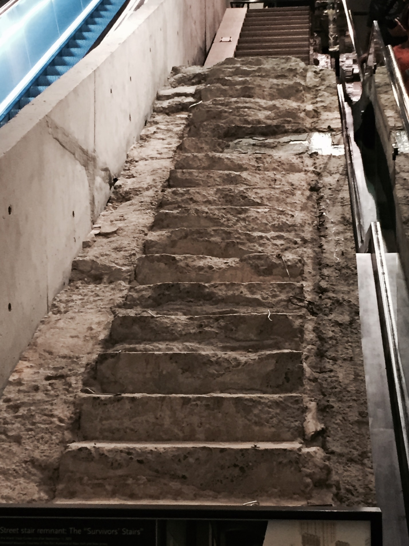 The Survivor Stairs used to help people escape to Vesey Stree