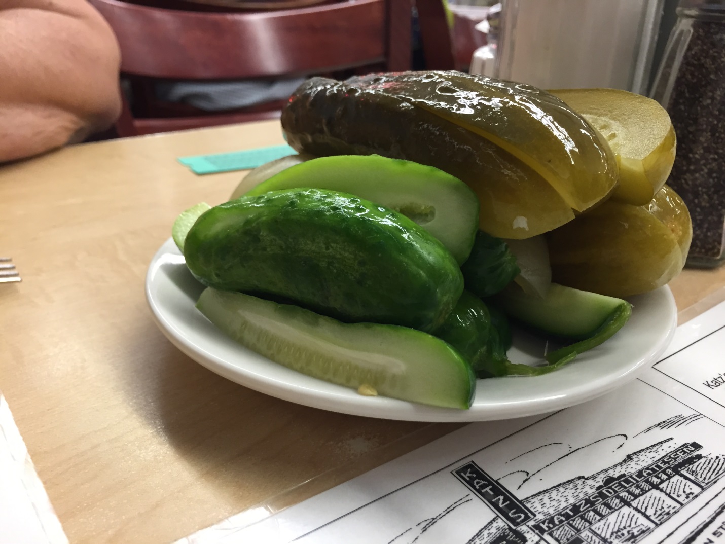 Who can resist house made pickles at a kosher deli?