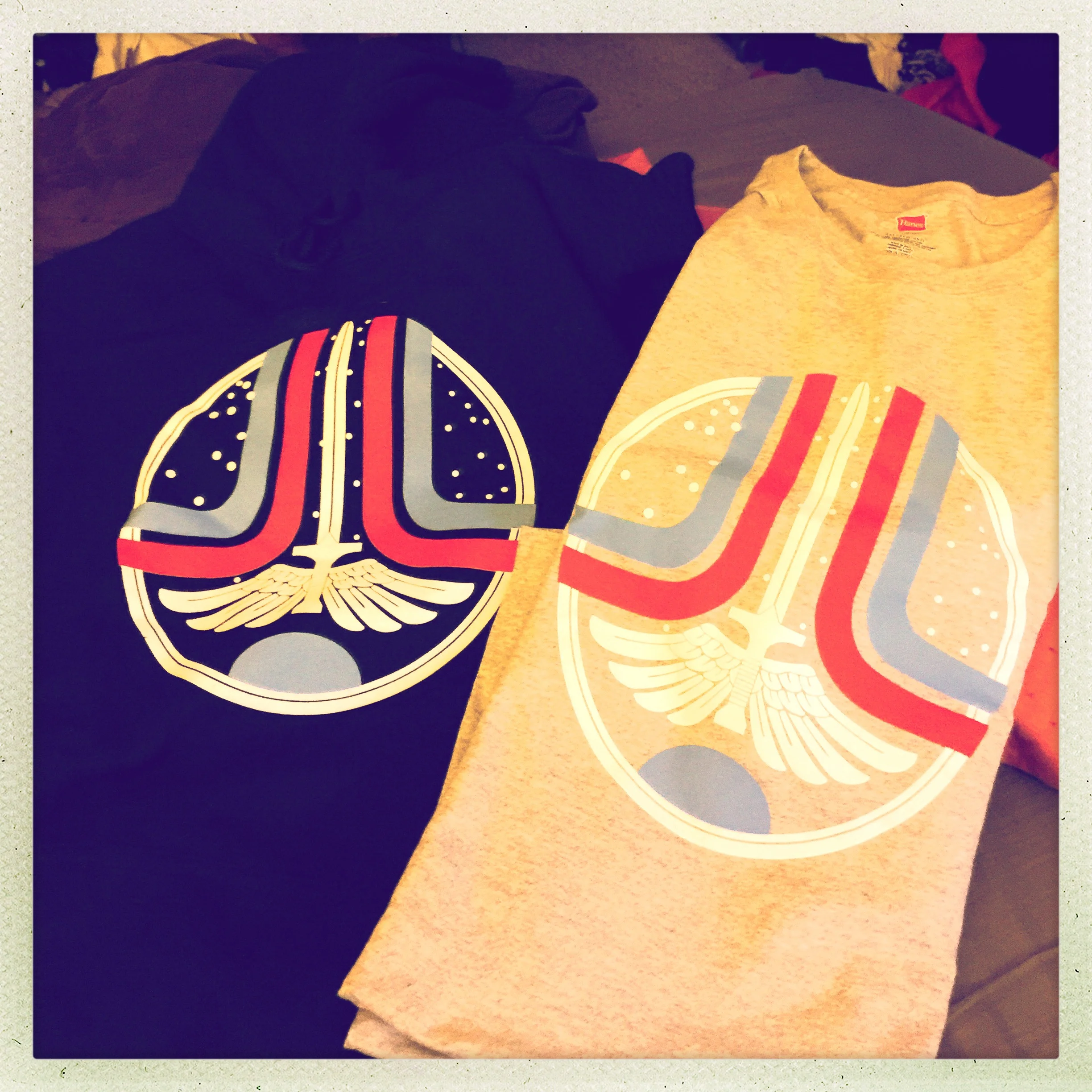 This hoodie and matching tee came from the production folks behind the new Last Starfighter movie