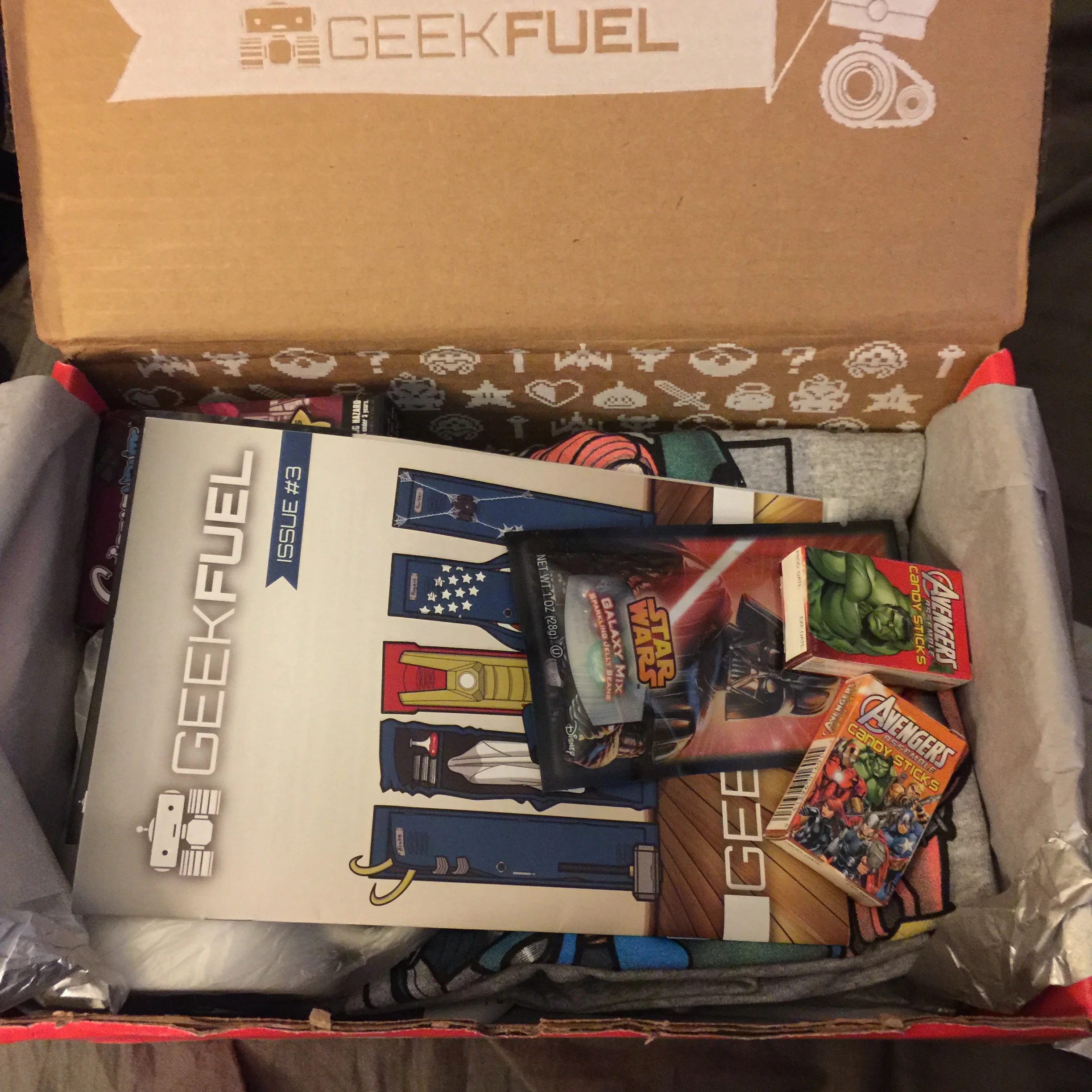 GeekFUEL's theme this month was Teams, and featured items surrounding comic and movie teams like the Avengers and TMNT