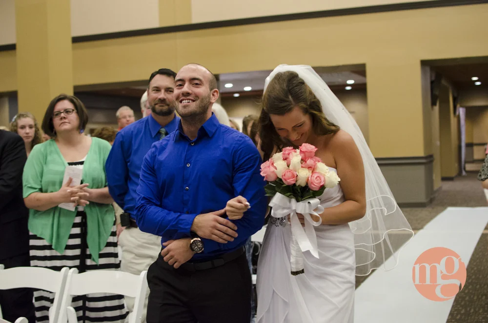 Her brother walked her down the aisle. Such a sweet moment.