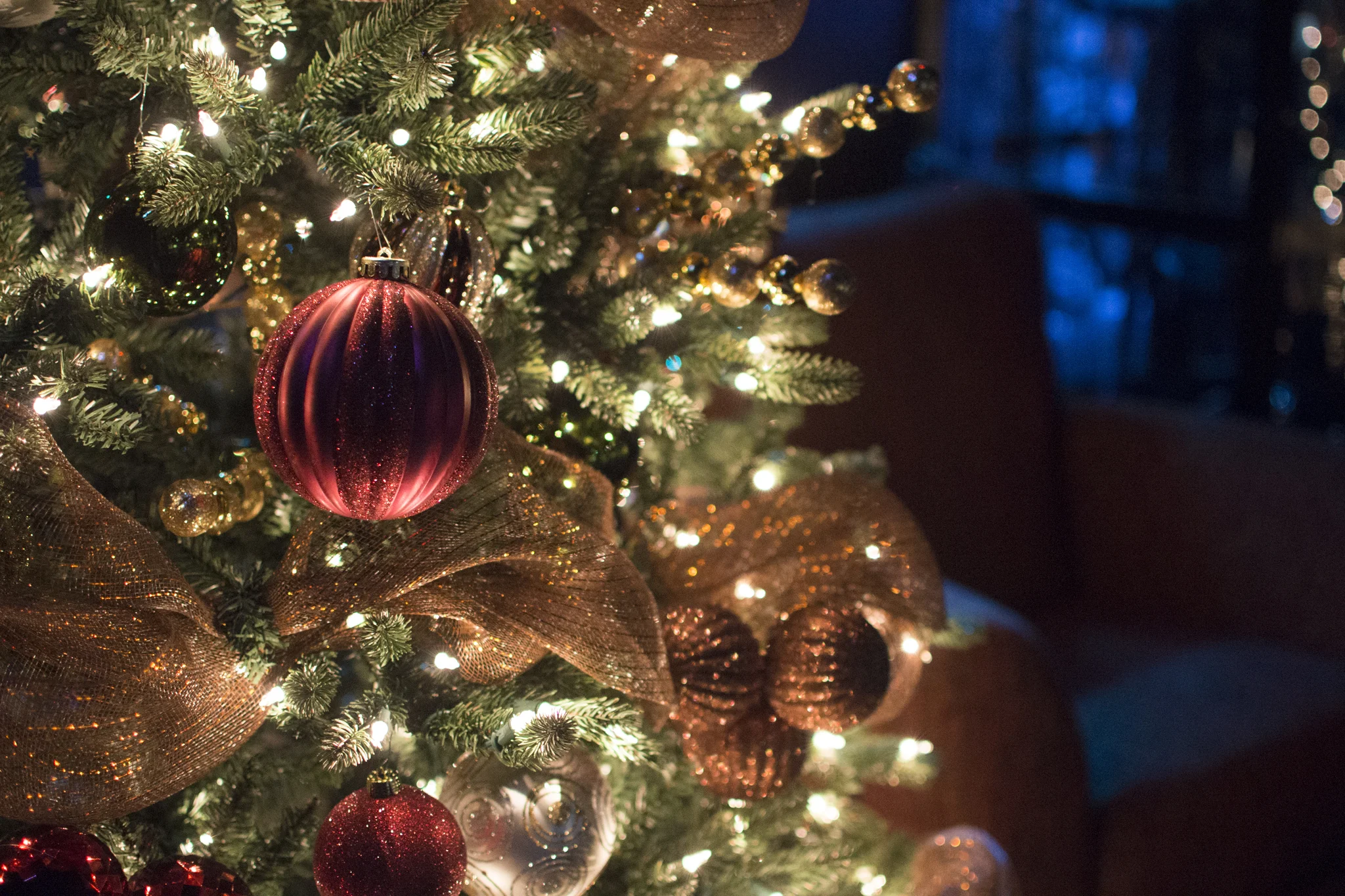 Christmas tree at Liberty Baptist church in Suffolk (Harbour View) and Hampton, Virginia