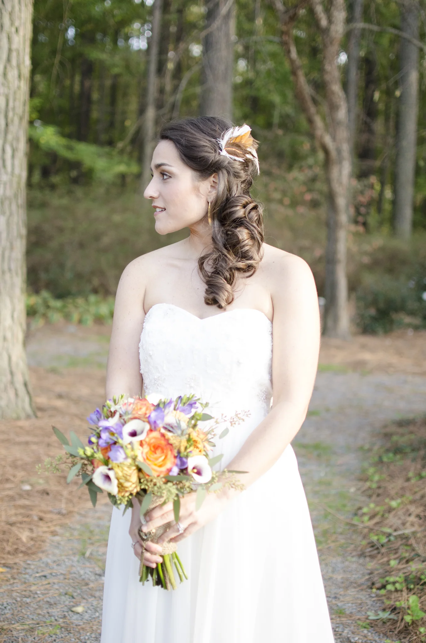 Bridal portraits in Red Wing Park, Virginia Beach