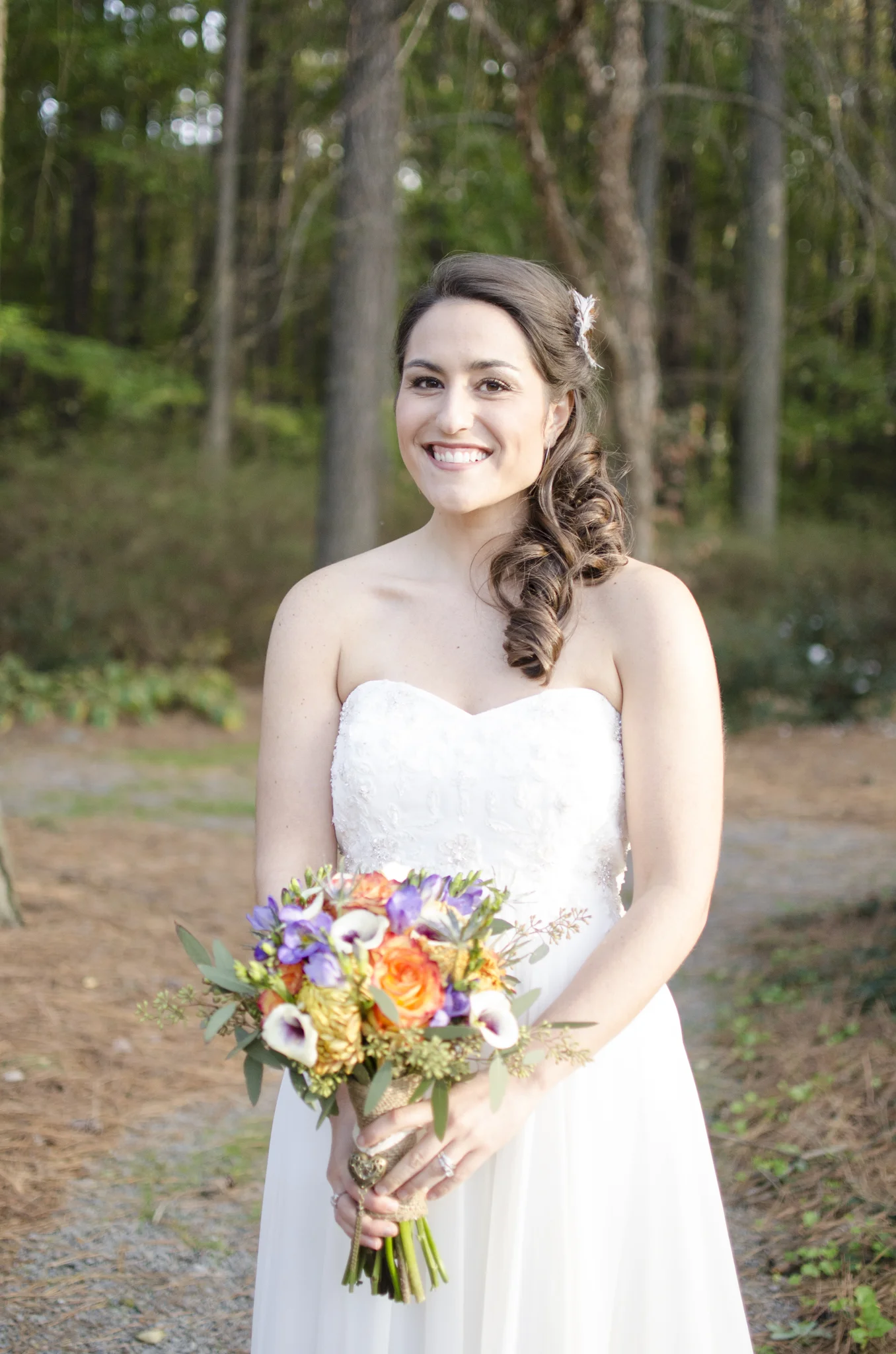 Bridal portraits in Red Wing Park, Virginia Beach