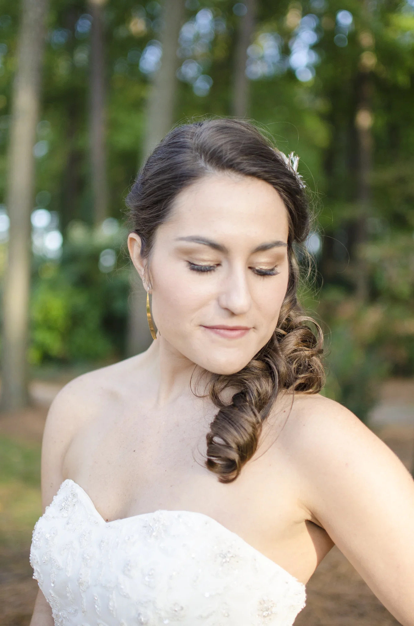 Bridal portraits in Red Wing Park, Virginia Beach