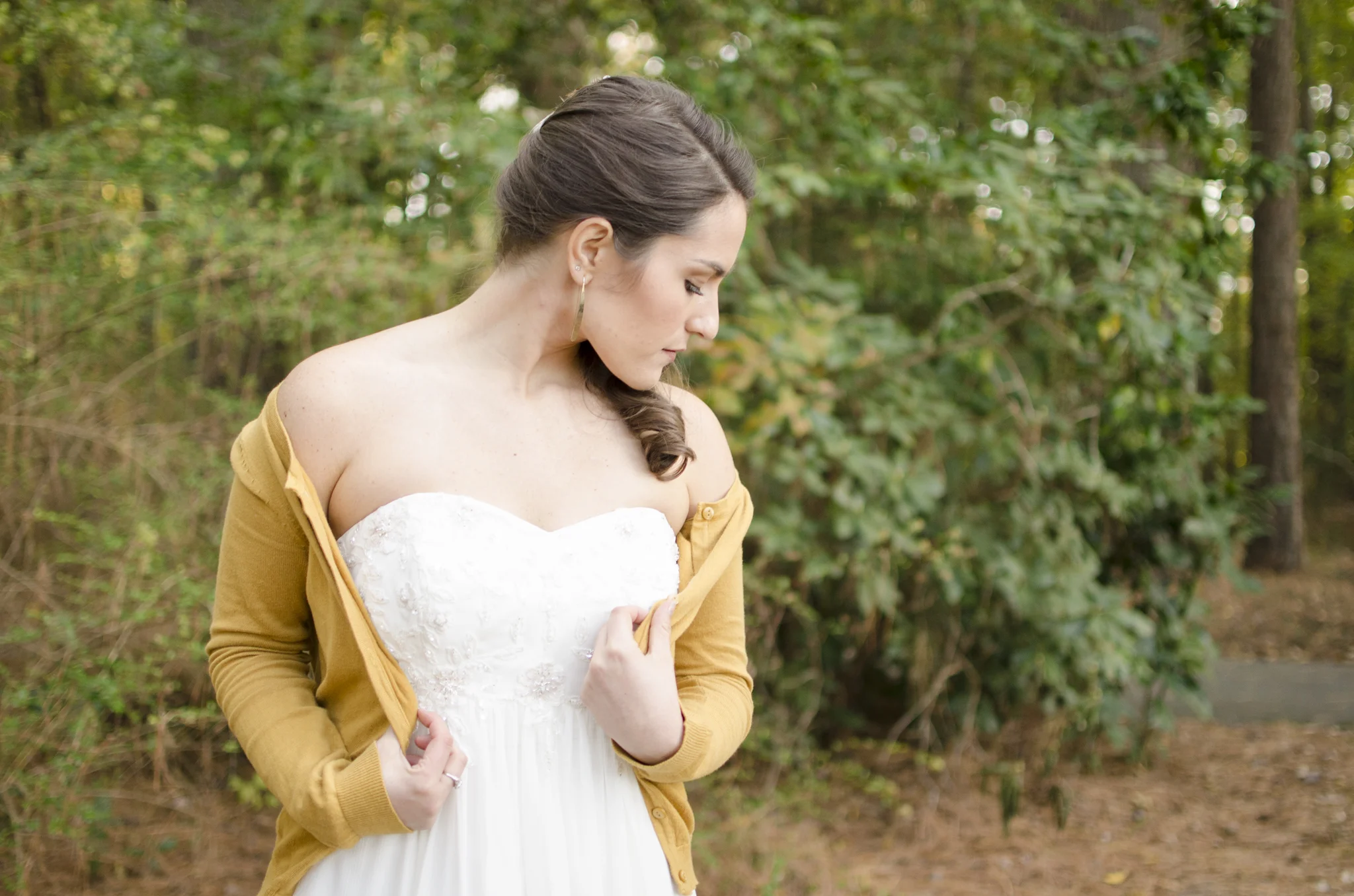 Bridal portraits in Red Wing Park, Virginia Beach