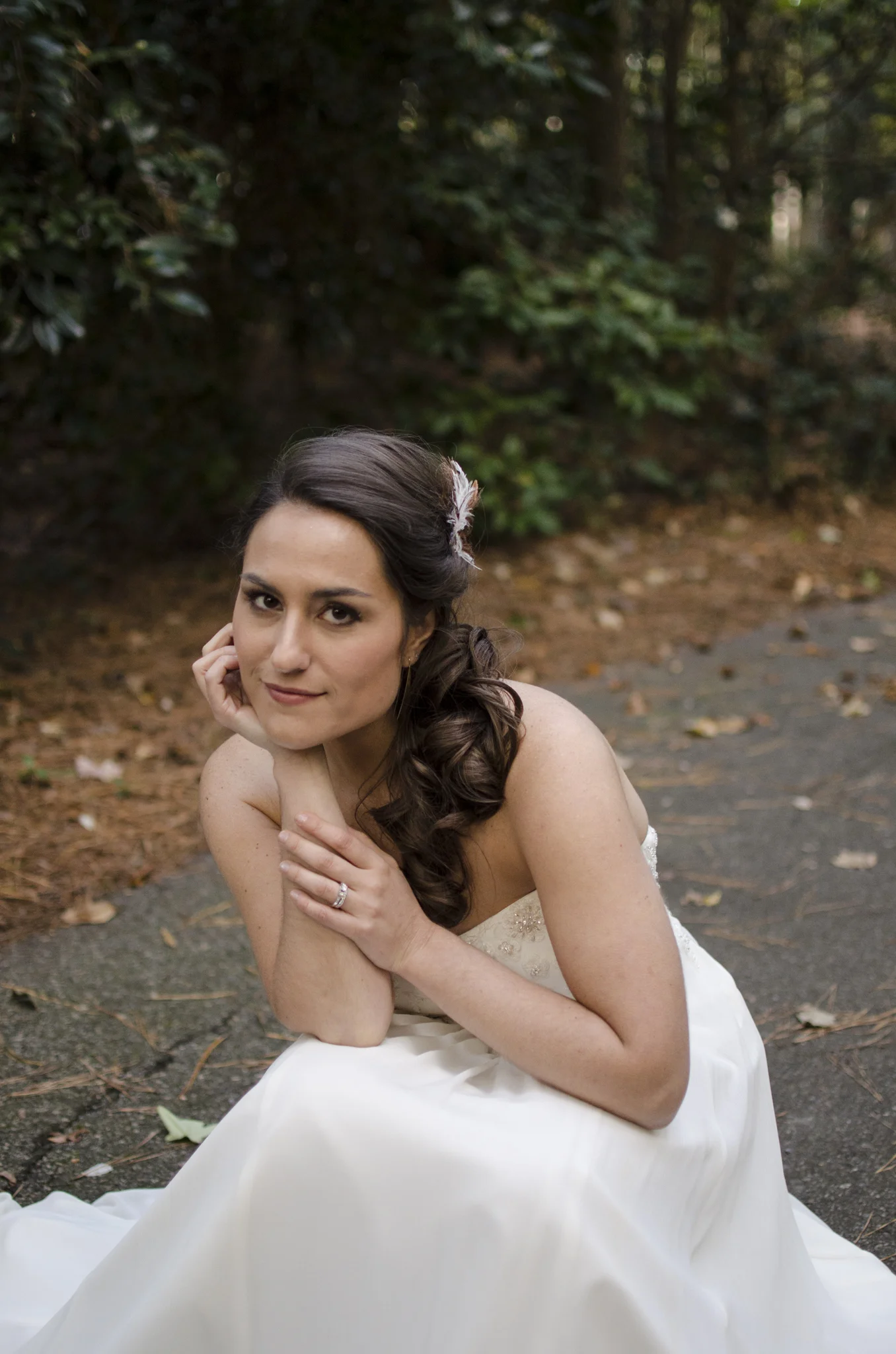 Bridal portraits in Red Wing Park, Virginia Beach