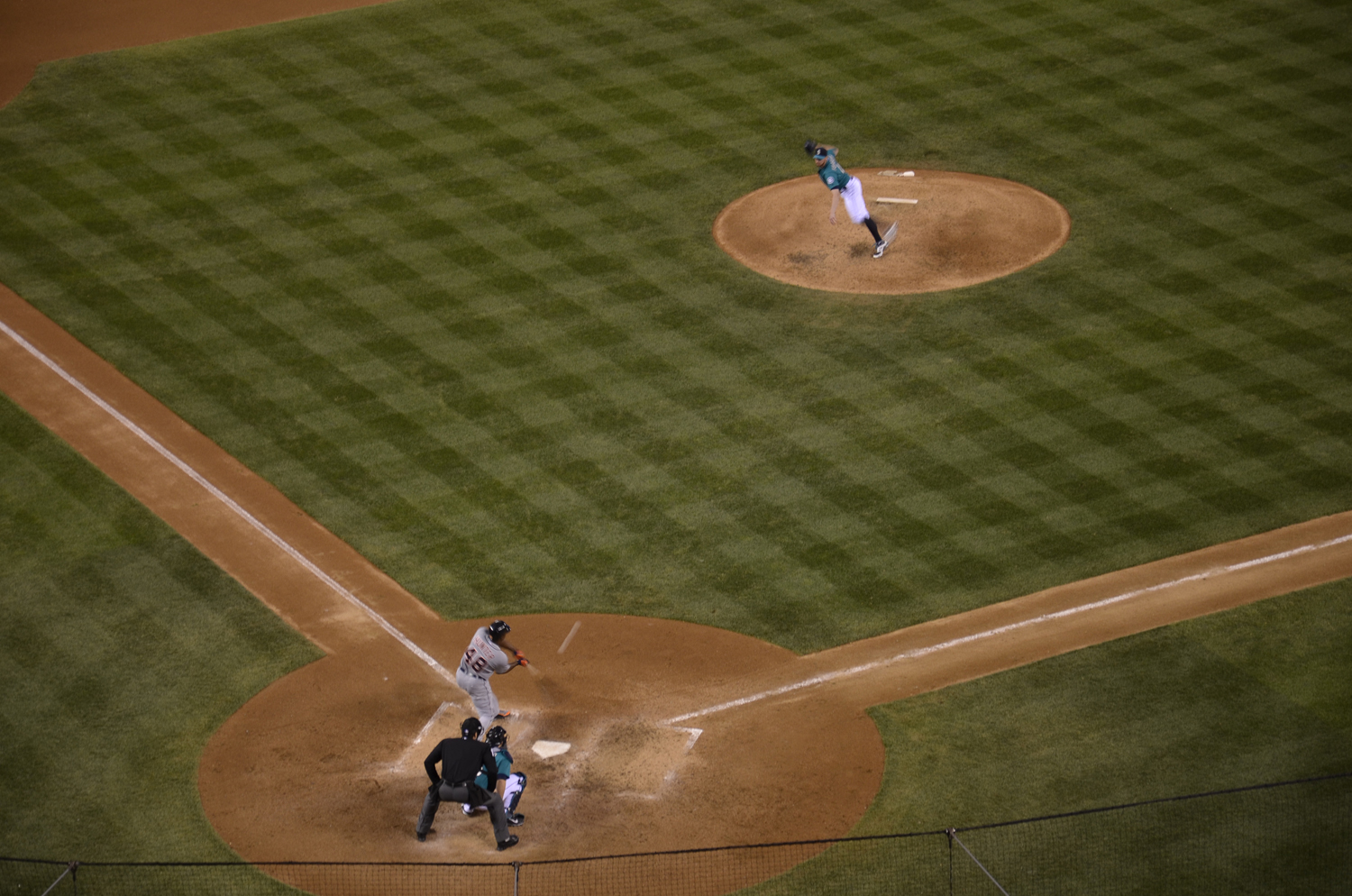 Seattle Mariners vs Detroit Tigers, Major League Baseball MLB game at Safeco Field in Seattle, Washington