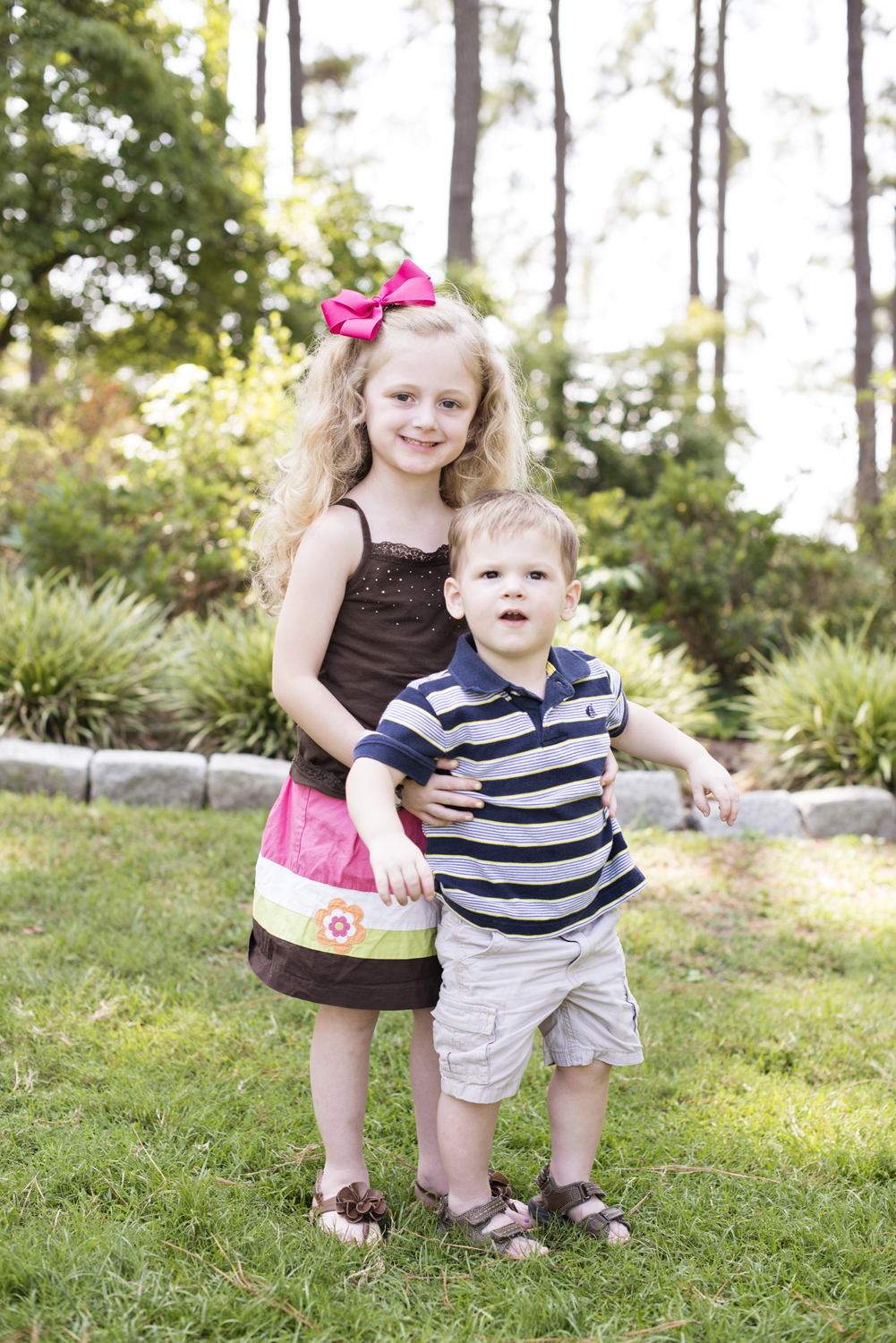Brother and sister family portraits in Portsmouth, Virginia
