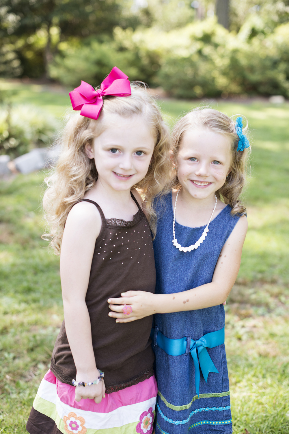 Two adorable cousins at family portraits in Portsmouth, Virginia
