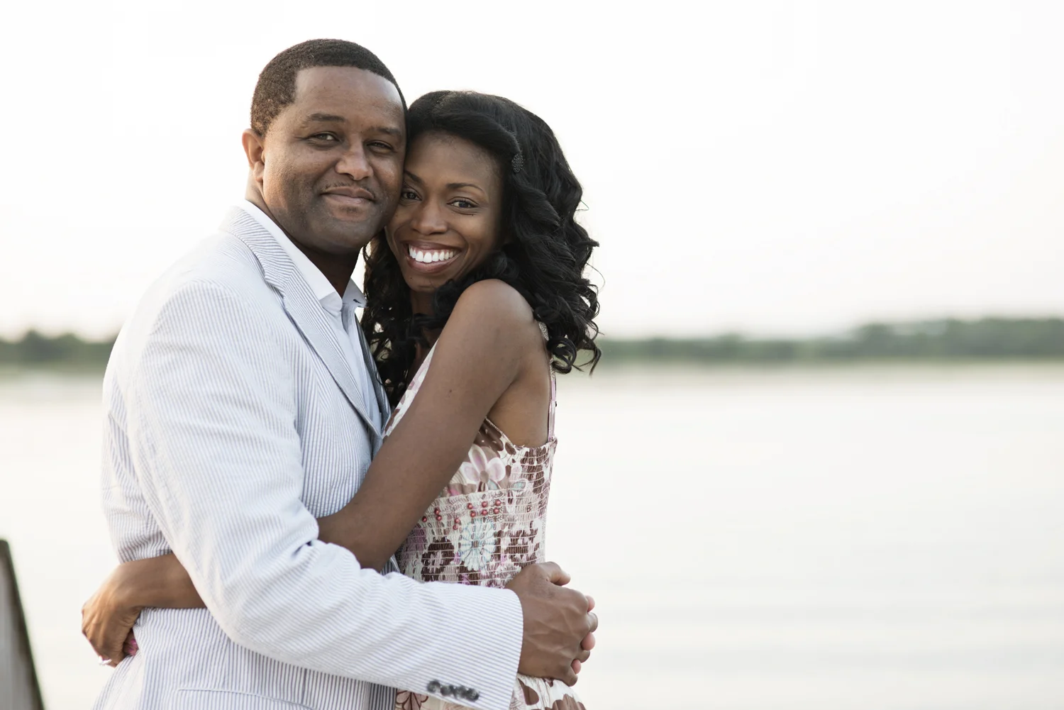 Intimate Sunrise engagement portraits at East Beach in Norfolk, Virginia