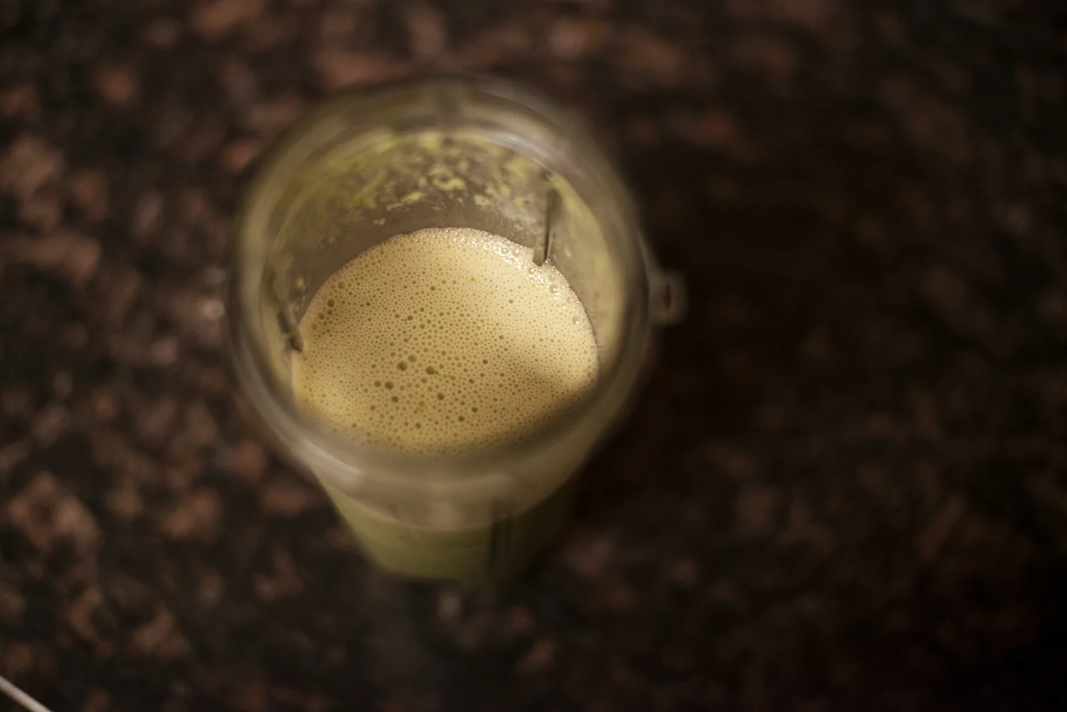 Healthy green pineapple kale smoothie