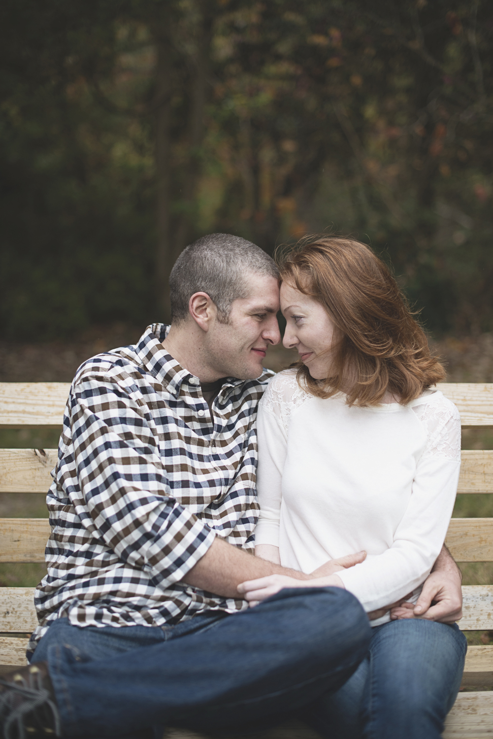 Newport News Engagement Session | Colorful fall leaves engagement