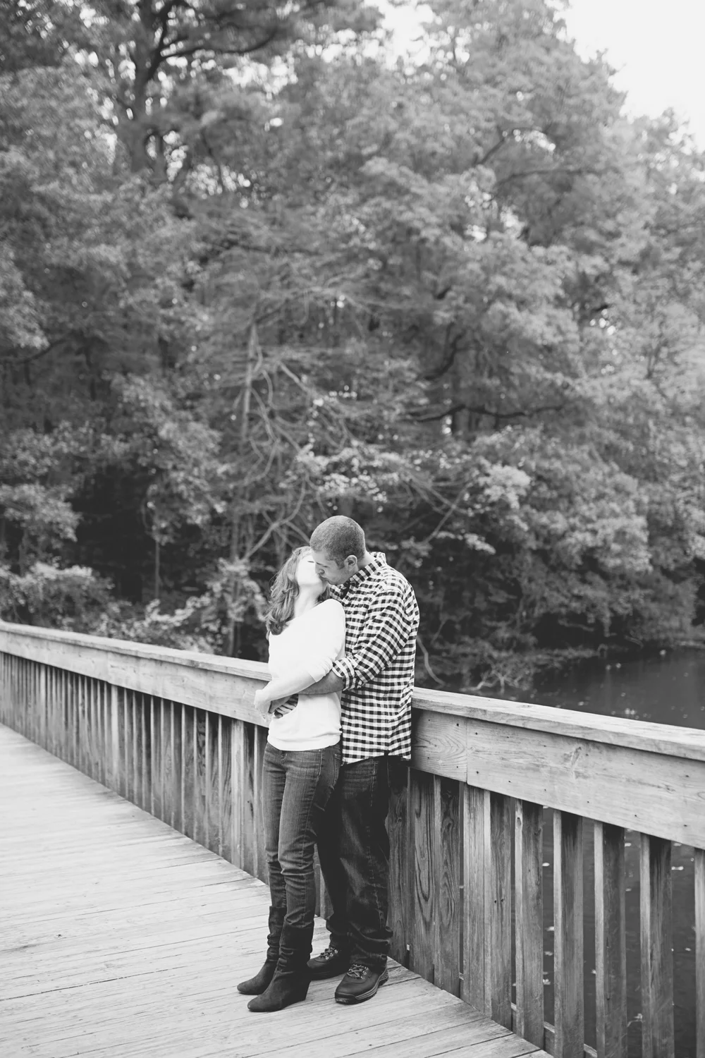 Newport News Engagement Session | Colorful fall leaves engagement