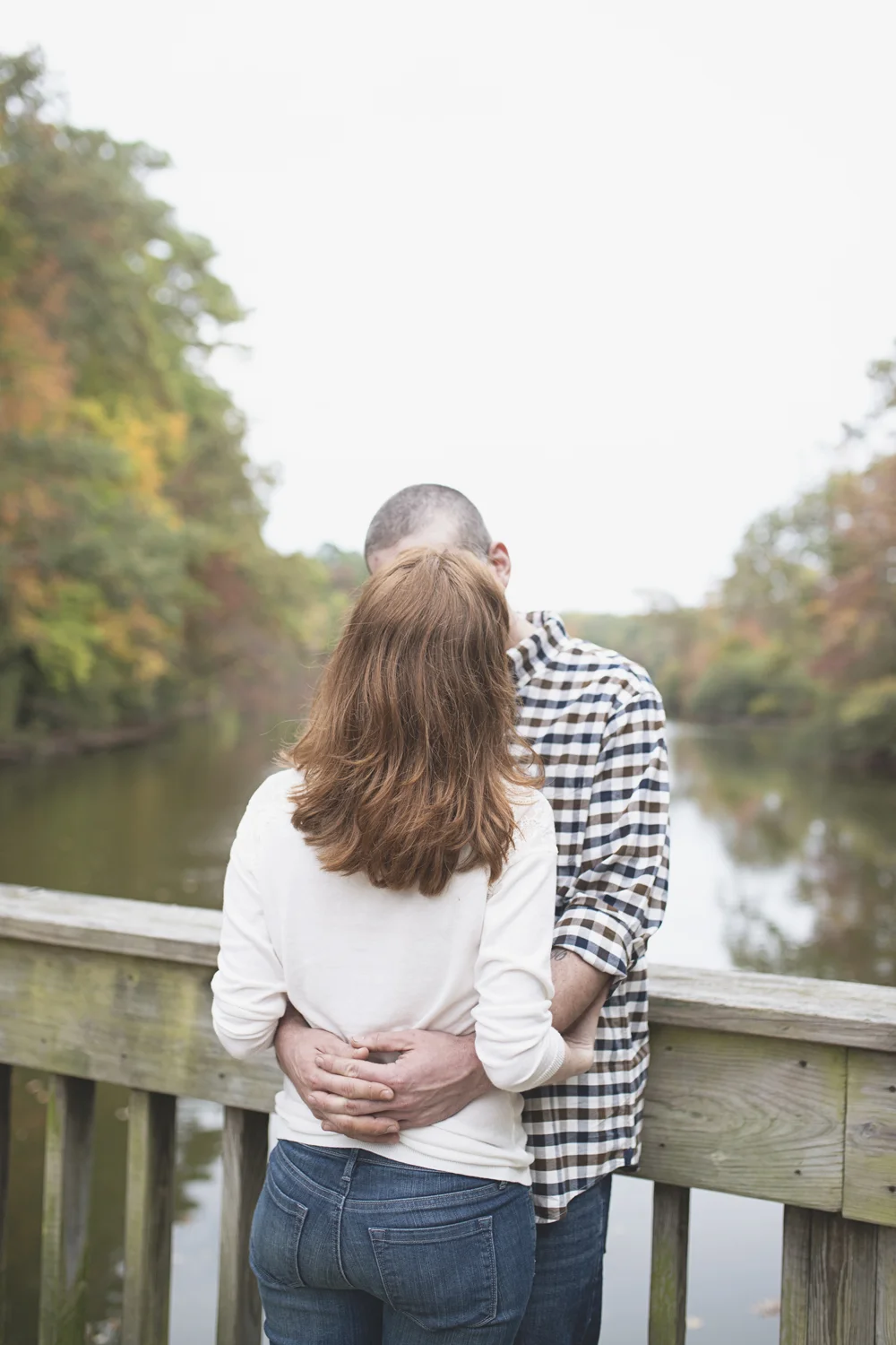 Newport News Engagement Session | Colorful fall leaves engagement