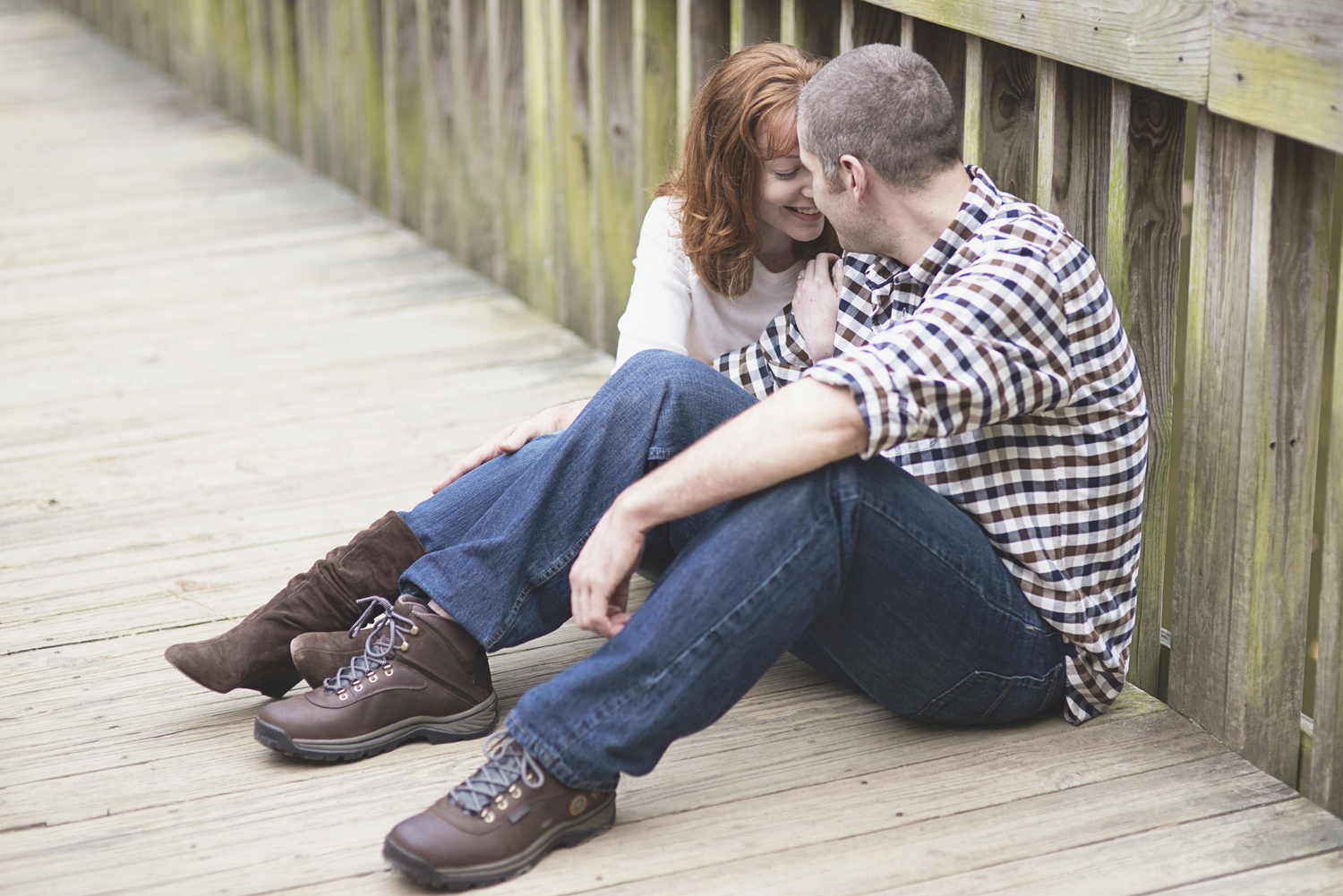 Newport News Engagement Session | Colorful fall leaves engagement