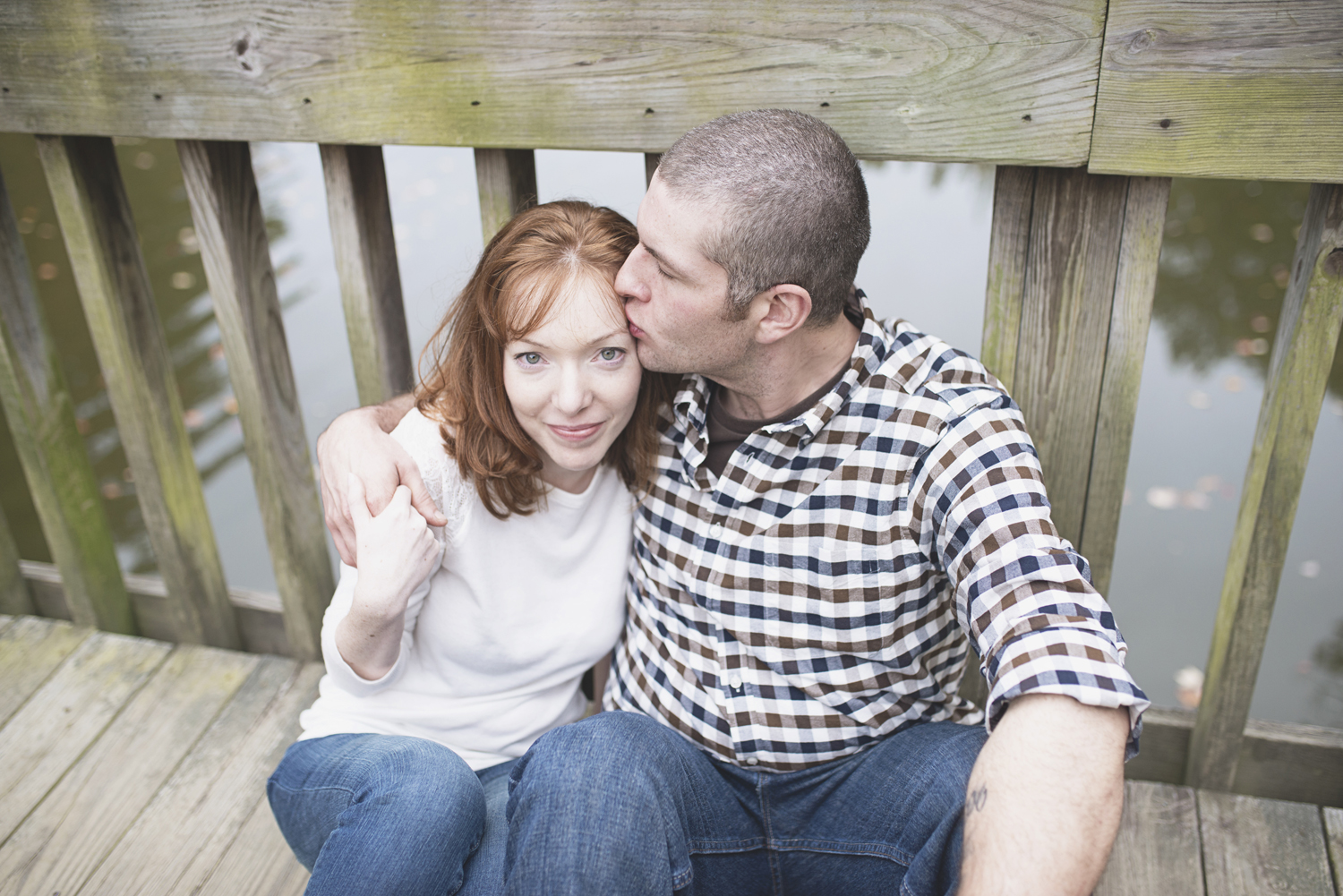 Newport News Engagement Session | Colorful fall leaves engagement