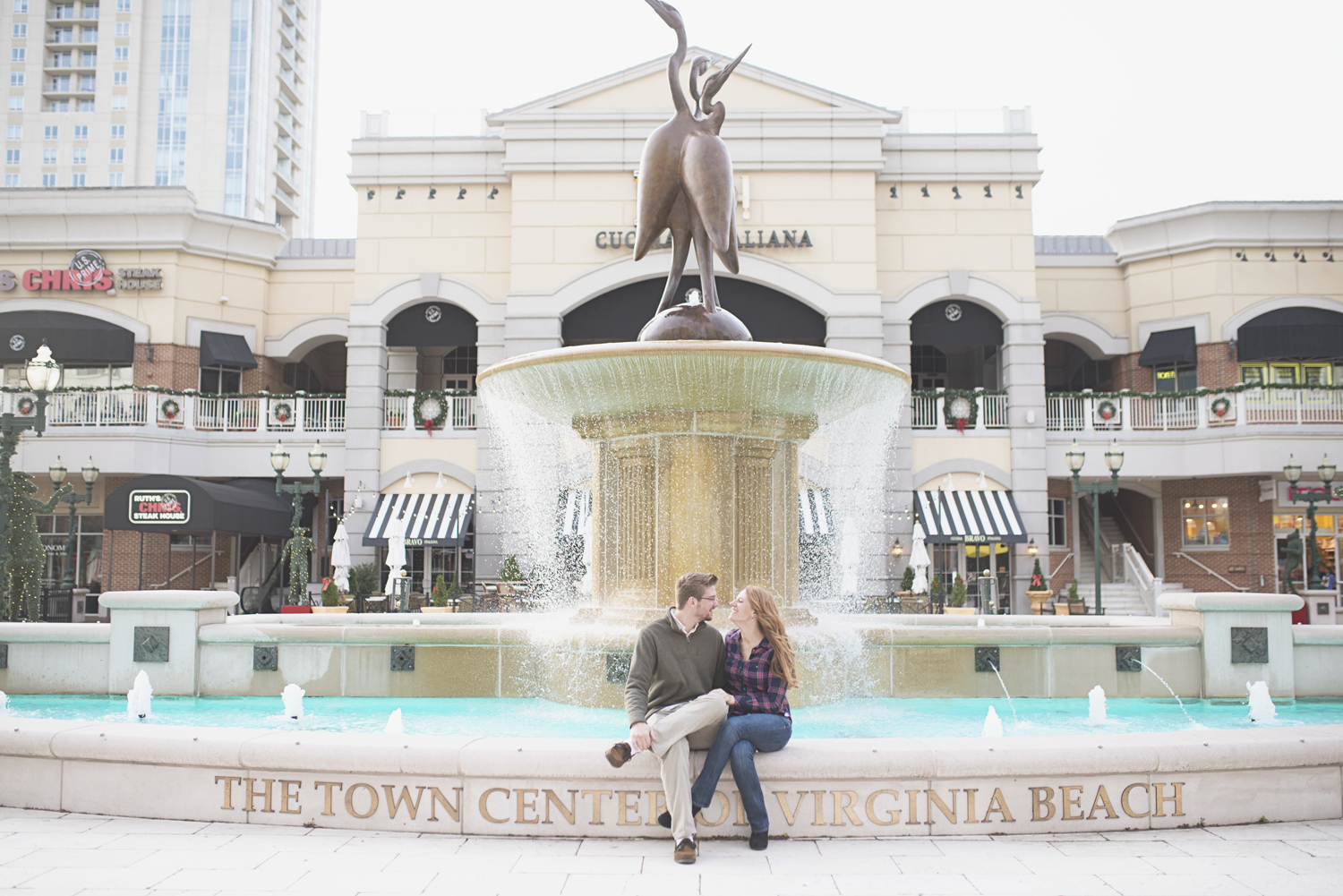 Christmas Time Virginia Beach Engagement Session