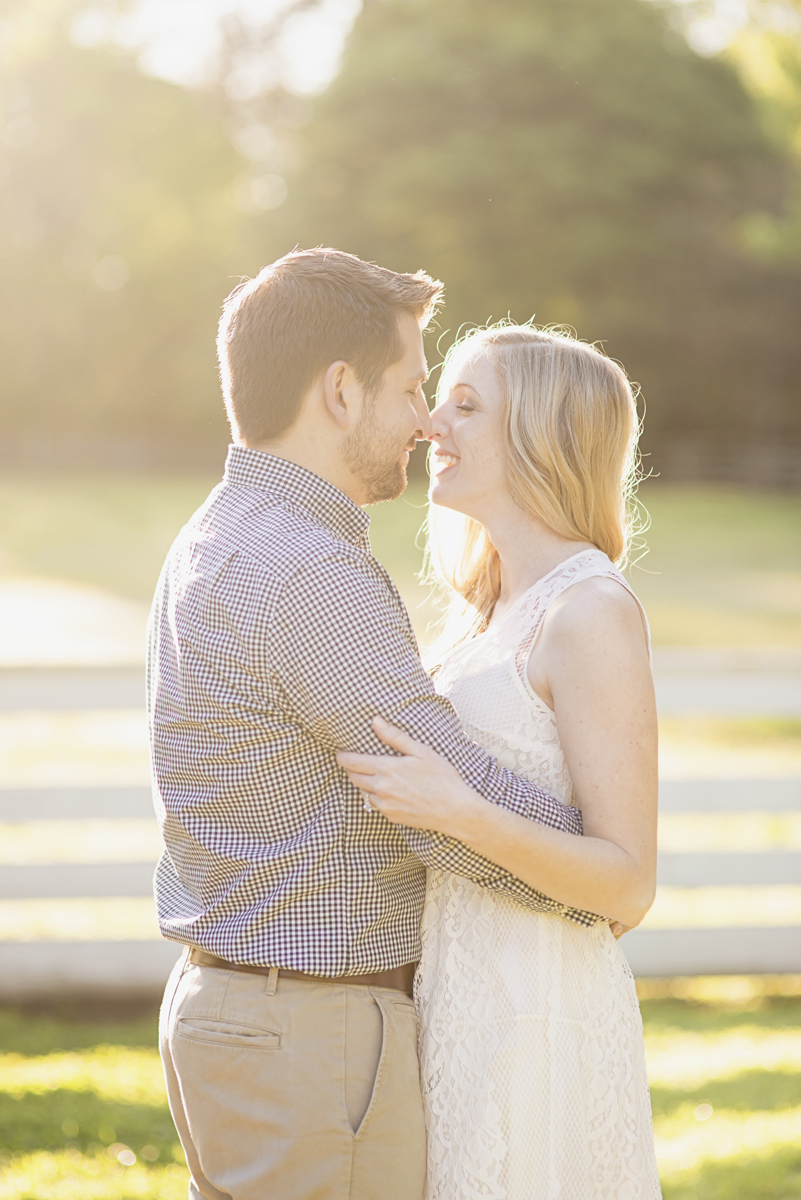 Elegant sunrise engagement session | Williamsburg engagement portraits