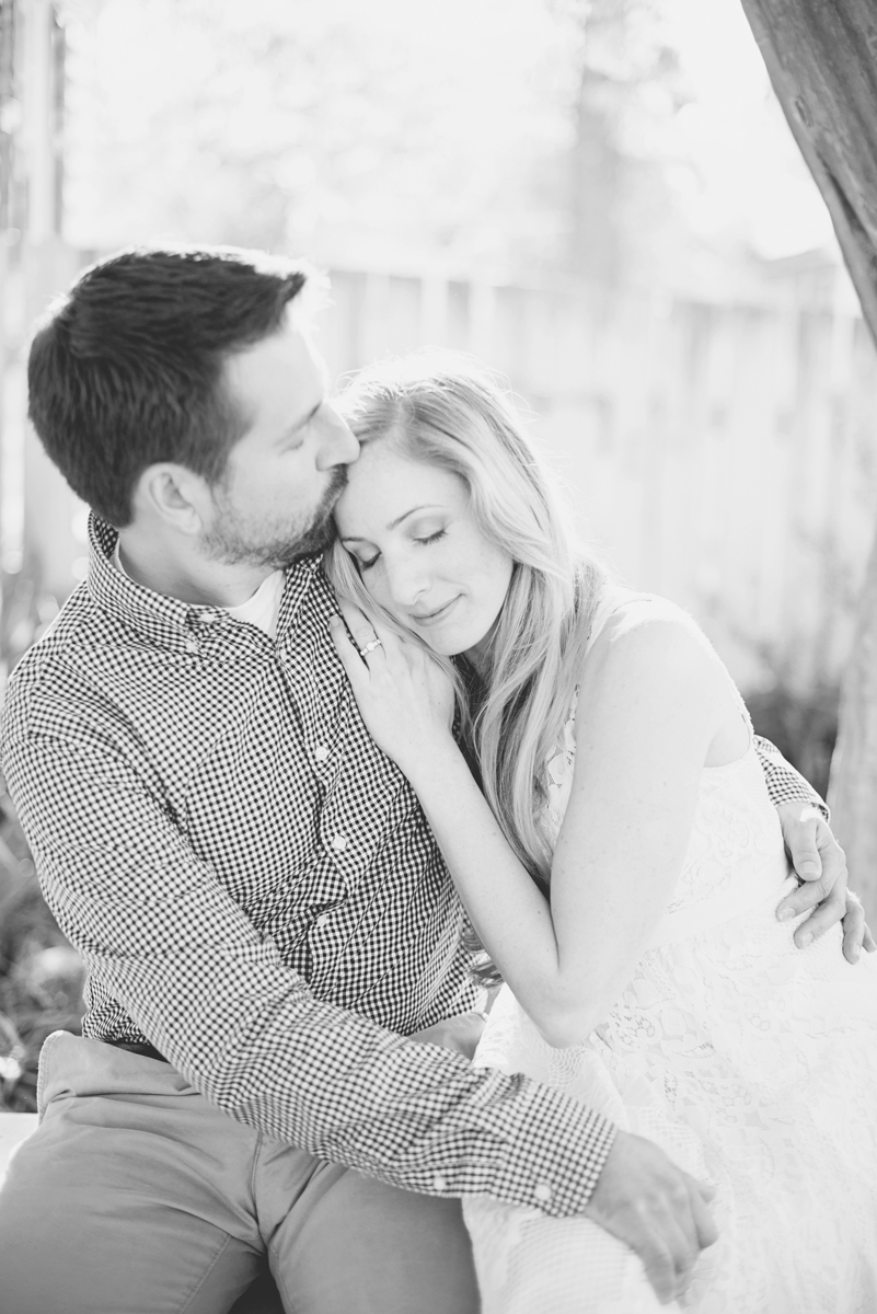 Elegant sunrise engagement session | Williamsburg engagement portraits