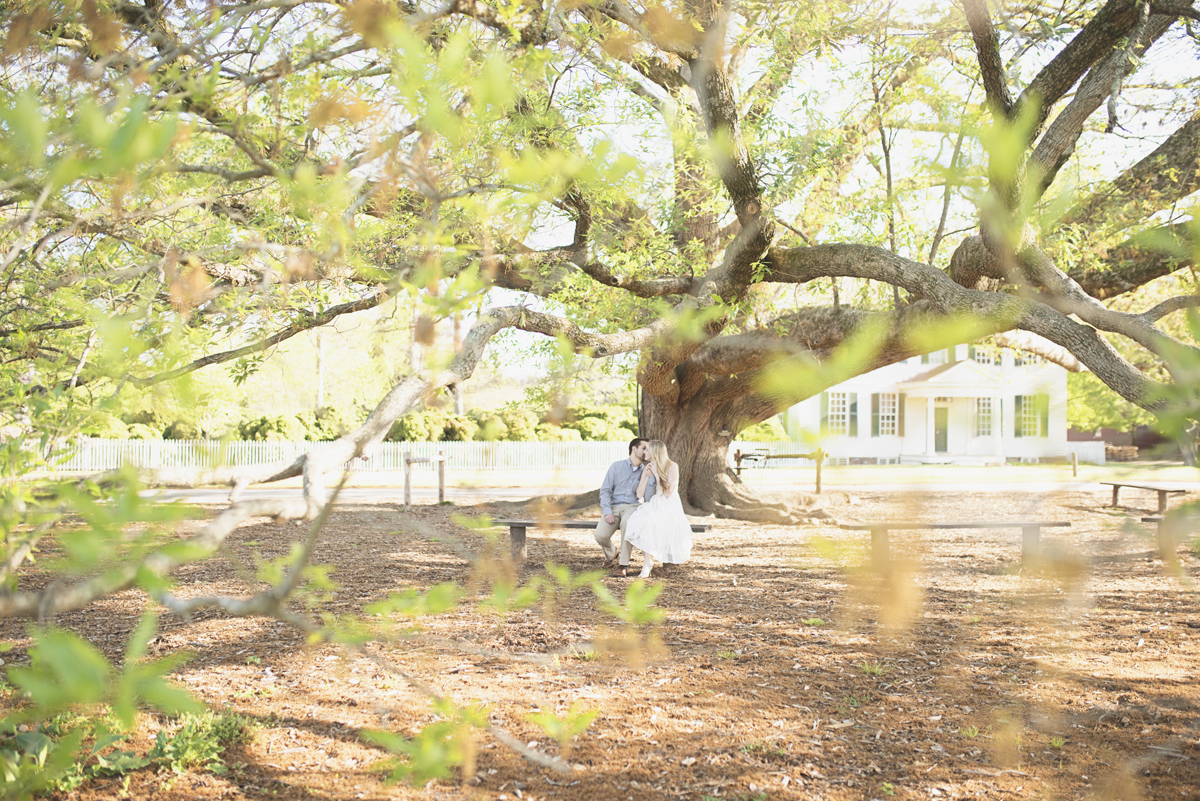 Elegant sunrise engagement session | Williamsburg engagement portraits