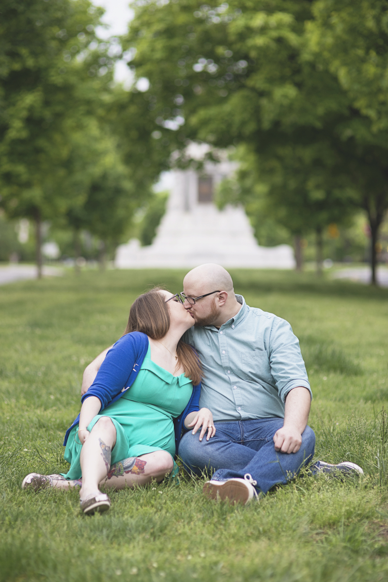 Downtown Urban Engagement Session | Monument Avenue Richmond Engagement Session