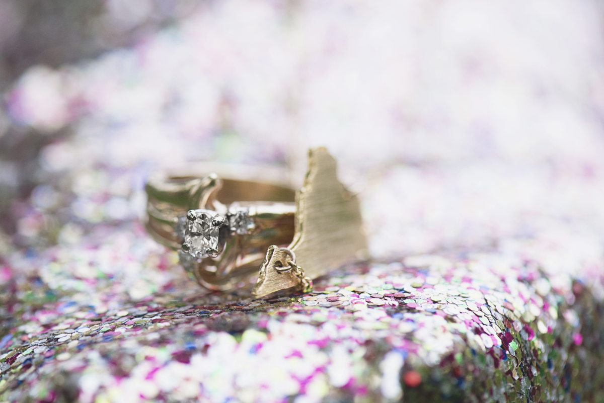 Sparkly TOMS ring shot