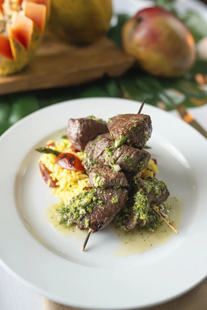 2016 Rio Olympics Styled Shoot | Brazilian beef kabobs