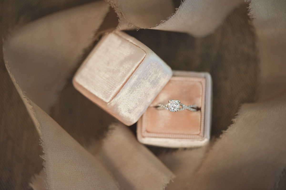 Elegant Lavender Plantation Elopement | Blush The Mrs. Box ring shot