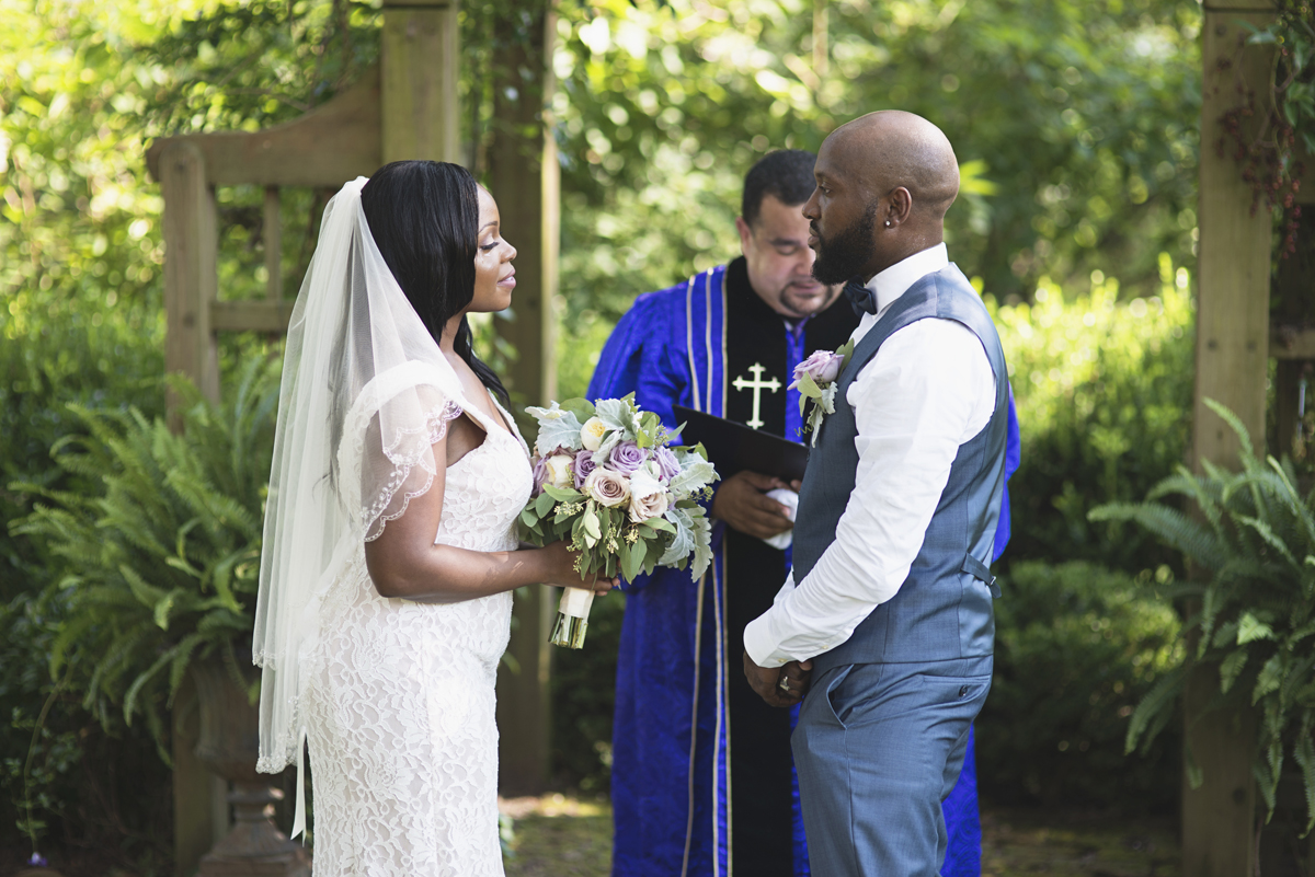 Elegant Lavender Plantation Elopement | Wedding ceremony