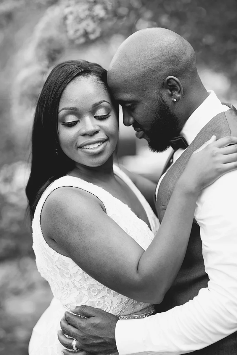 Elegant Lavender Plantation Elopement | Bride + groom portraits