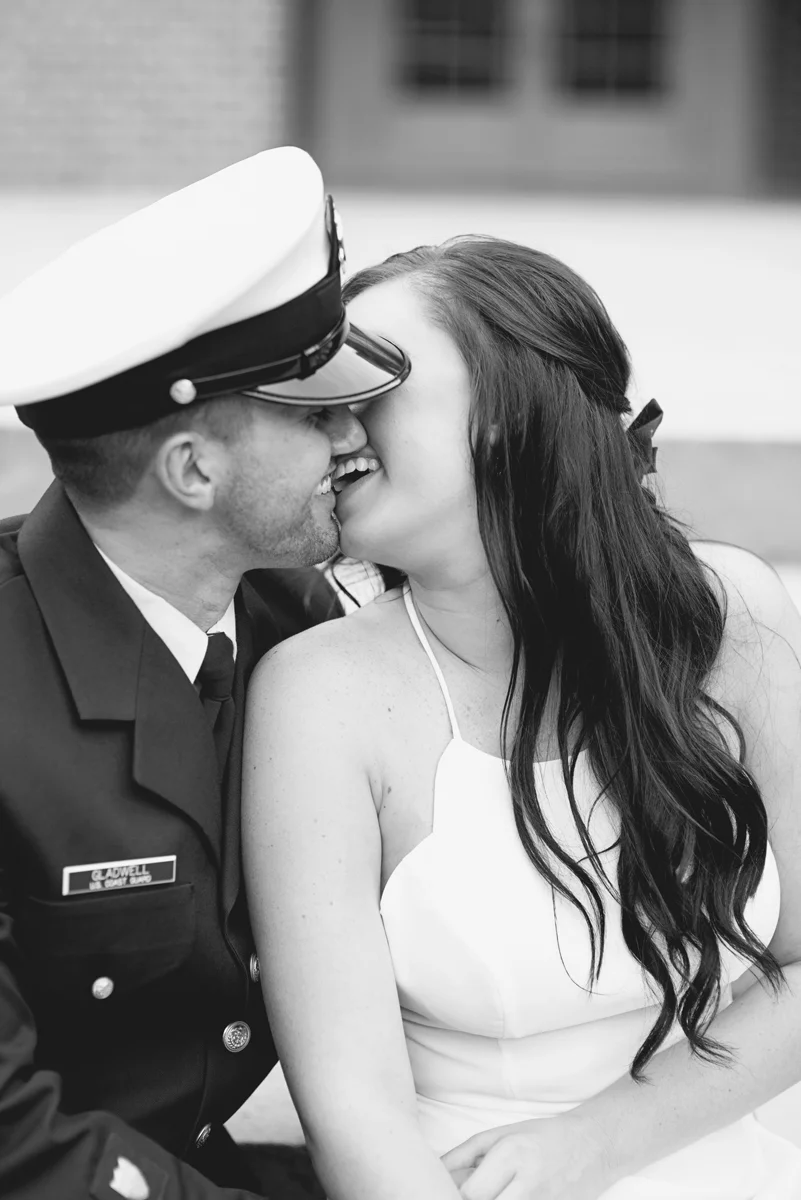 Coast Guard Military High Fashion Engagement Session