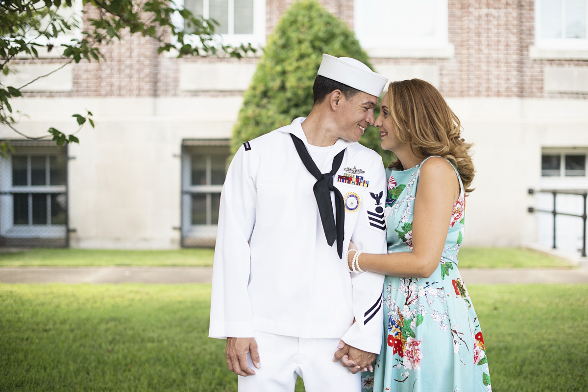 Father Daughter Navy Outfit Family Portraits