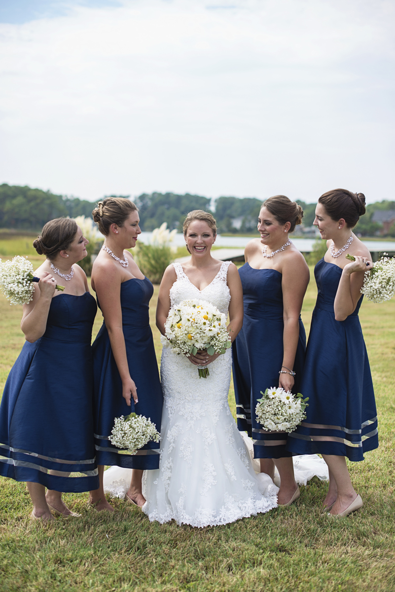 Nautical Navy Virginia Wedding | Navy Blue Wedding Colors | Navy Blue Bridesmaid Dresses