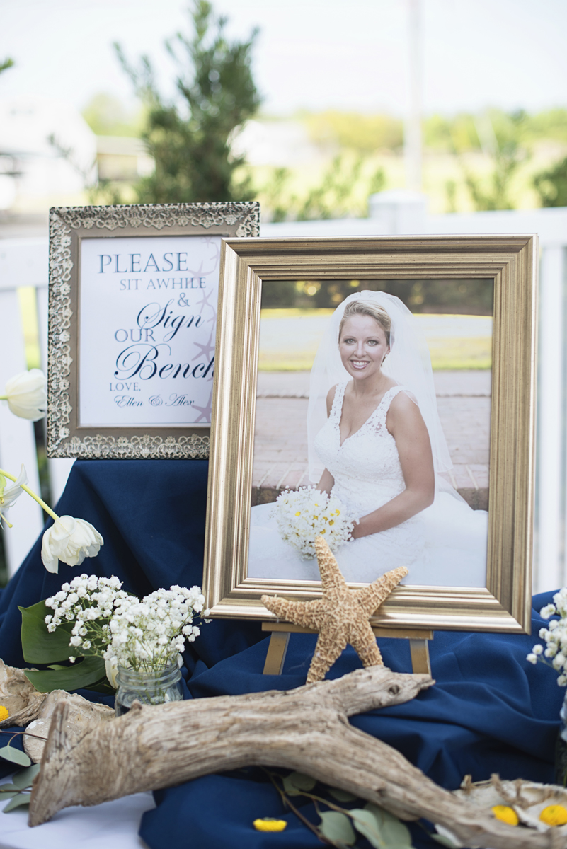 Nautical Navy Virginia Wedding | Navy Blue Wedding Colors | Nautical seashell reception details