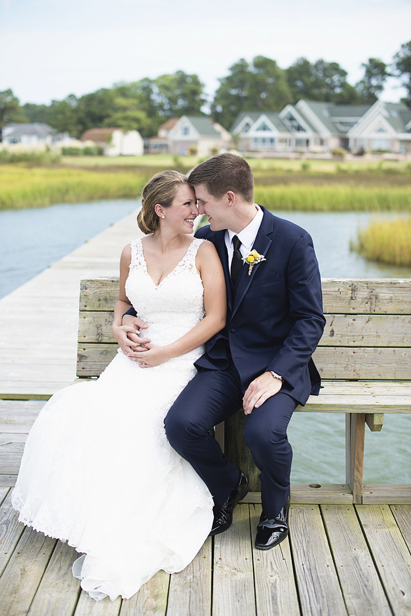 Nautical Navy Virginia Wedding | Navy Blue Wedding Colors | Bride + Groom First Look