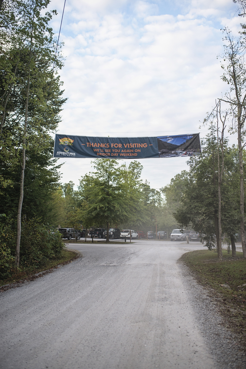 Adventures on the Gorge, West Virginia | Upper Gauley Rafting Sign