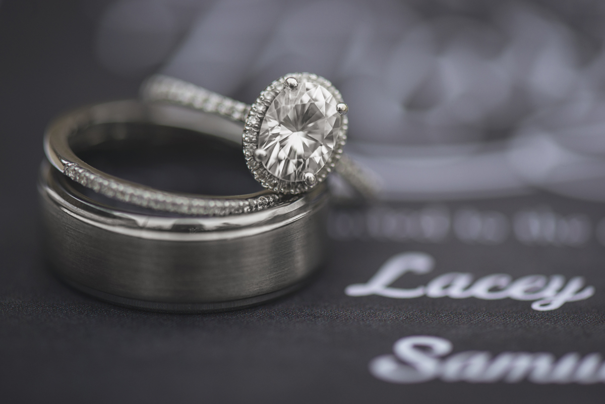 Virginia Beach Courthouse Elopement | Intimate Fall Wedding Ceremony | Wedding Invitation Ring Shot