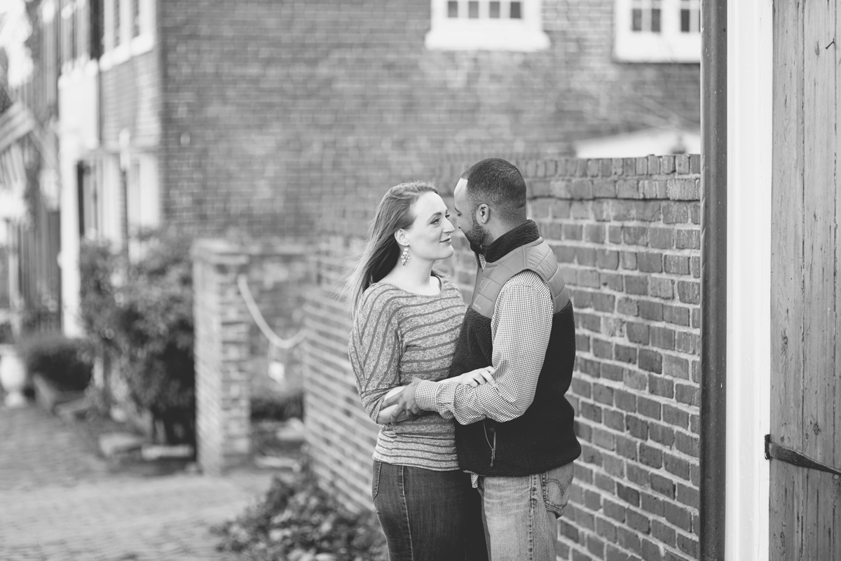 Old Town Alexandria Winter Engagement Session