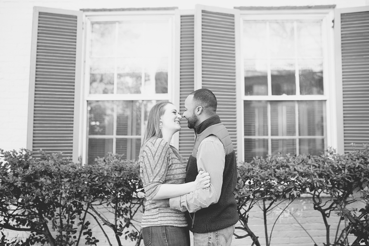 Old Town Alexandria Winter Engagement Session