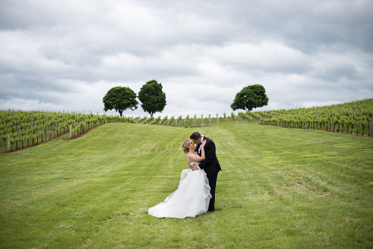Albemarle Estate at Trump Winery Wedding | Bride and Groom Vineyard Portraits
