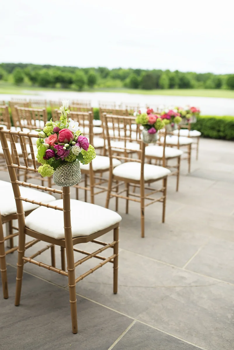 Albemarle Estate at Trump Winery Wedding | Gold Chiavari Wedding Chairs