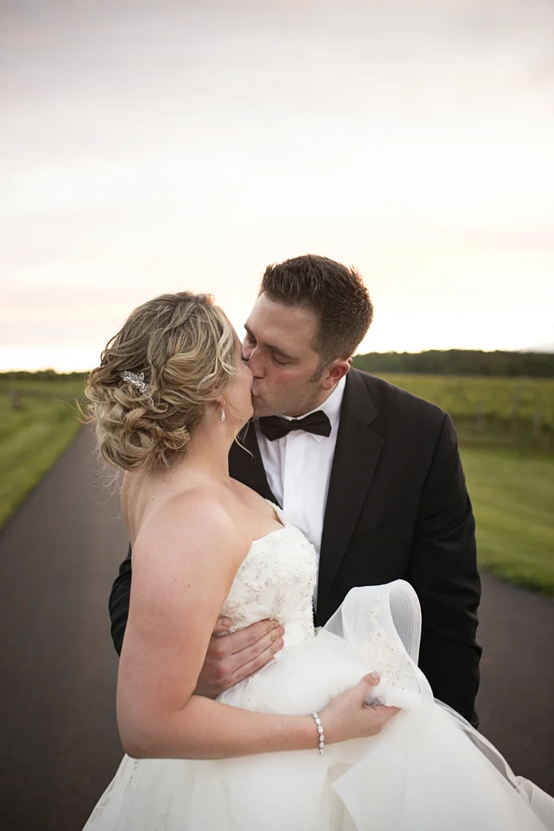 Albemarle Estate at Trump Winery Wedding | Bride and Groom Sunset Portraits