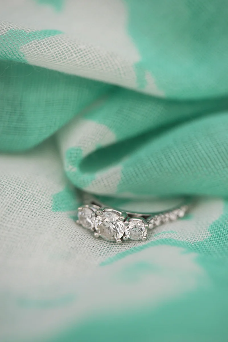 Teal Scarf Ring Shot