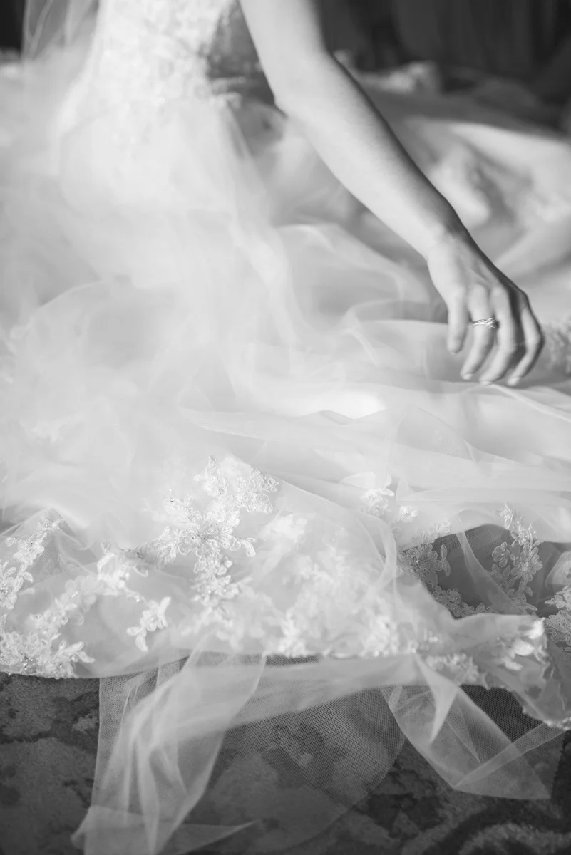 Emerald Green Classic Country Club Wedding | Lace Wedding Dress
