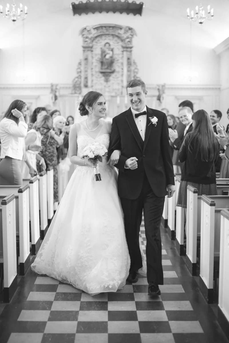Emerald Green Classic Country Club Wedding | Traditional Catholic Nuptial Mass