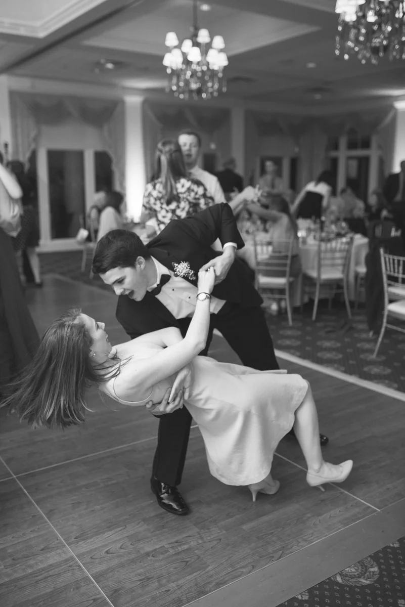 Emerald Green Classic Country Club Wedding | Wedding Reception Dancing